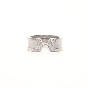 CARTIER Authentic Silver Diamond Ring